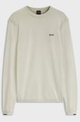Boss 50556145 Ever-X Regular Fit Cotton Crew Neck Jumper Light Beige