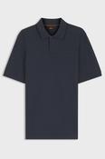 Boss 50560227 Phoenix Regular Fit Honeycomb Piqué Polo Shirt Dark Blue image