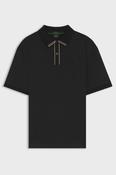 BOSS 50570008 Cord Paddy Regular Fit Polo Shirt Black image