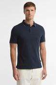 Barbour MML1577 Lunan Tartan Trimmed Polo Navy image