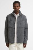 Barbour MOS0510 Marltown Tailored Fit Wool Blend Overshirt Dark Grey image