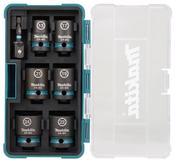 Makita 7 Piece Impact Black Impact Socket Set E-16592
