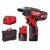 MilwaukeeM12BD-202C 12V Compact Screwdriver (2x2Ah)