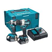 Makita DLX2507TJ 18V LXT 2PC Brushless Combo Kit – DHP489Z + DTD153Z, 2x 5Ah Batts, Charger &amp;amp; MAKPAC 3 Case image