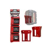 Stealth Mounts Milwaukee Stealth Mounts 18v Battery Mounts (6 Pack) BM-MW18-RED-6
