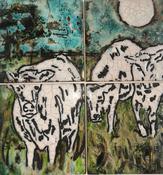 Country Cow gazing 34cm