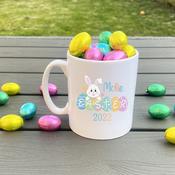 Personalised Easter Eggs Mug-Easter Eggs Pink
