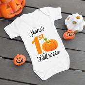 Halloween Vest-1st Halloween Pumpkin