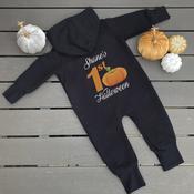 Halloween Fleece Onesie-1st Halloween Pumpkin image