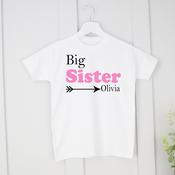Personalised Big Sister T-Shirt-Arrow