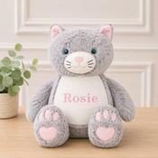 Personalised Embroidered Teddy-Cat