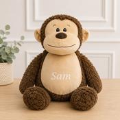 Personalised Embroidered Teddy-Monkey (Different Thread Colours)