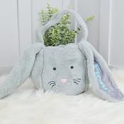 Personalised Easter Baskets/Bags-Bunny Bag Grey