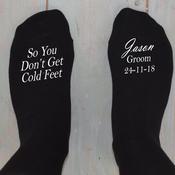 Personalised Wedding Socks - So You Don't Get Cold Feet image