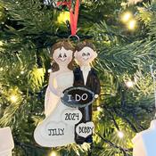 I Do Wedding Personalised Christmas Decoration image