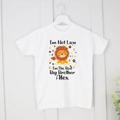Personalised Big Brother T-Shirt - I'm Not Lion