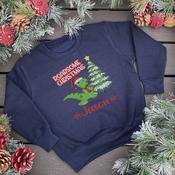 Personalised Christmas Kids Navy Sweatshirt-Roarsome image