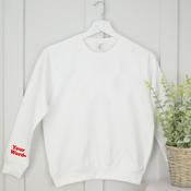 Valentine's Day Sweatshirt-Your Word (Sleeve) image