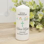 Personalised Christening Candle-Animals image