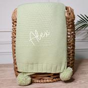 Nova Knit Apple Green Blanket-You Choose The Thread Colour image