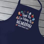Personalised Teacher Apron-Thank You For Your Help image