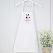 Personalised Communion Apron- Initial Flower