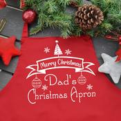Personalised Christmas Apron-Baubles (Adult) image