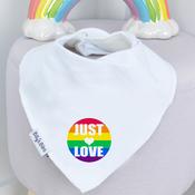 Personalised Pride Billy's Bib-Just Love