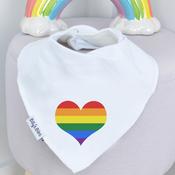 Personalised Pride Billy's Bib-Love Heart