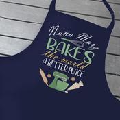 Personalised Apron-Bakes The World image