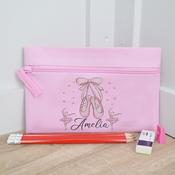 Personalised Pink Pencil Case-Ballet image
