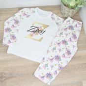 Personalised Kids Pyjamas-Gold Initial image