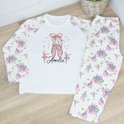 Personalised Kids Pyjamas-Ballet Shoes image