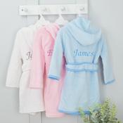 Personalised Hooded Fleece Children’s Bathrobe