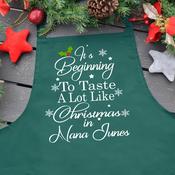 Personalised Christmas Apron-Beginning To Taste(Adult) image