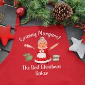 Personalised Christmas Apron-Mrs Claus Best Baker(Adult) image