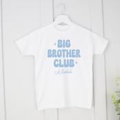 Personalised Big Brother T-Shirt-Sibling-Big Brother Or Big Sister Club image