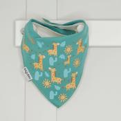 Billy's Bib-Giraffe Green Bib image