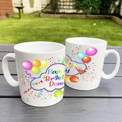 Personalised Mug-Colourful Birthday image