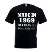 Personalised Adult Birthday T-Shirt-Made In Year...Men image