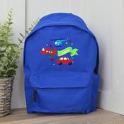 Personalised School Bag-Plane With Banner (Holds 12 Litres) image