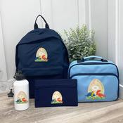 Personalised School Bundle (school bag, lunch bag, pencil case &amp;amp; bottle) - Dino image