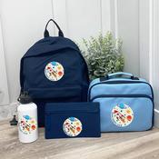 Personalised School Bundle (school bag, lunch bag, pencil case &amp;amp; bottle) - Mission Complete