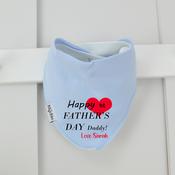 Personalised Father's Day Billy's Bib-Small Heart image