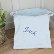 ECO Recycled Mink Sherpa Back Blanket-Blue Or Pink image