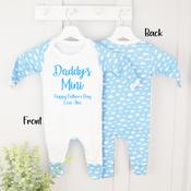 Personalised Father's Day Baby Gro-Daddy's Mini image