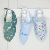 Personalised Billy's Bib Bundles-Blue Dinosaur image