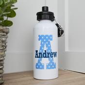 Personalised Water Bottle-Blue Star Initial