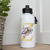 Personalised Water Bottle-Gold Initial
