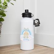 Personalised Water Bottle-Blue Bunny
